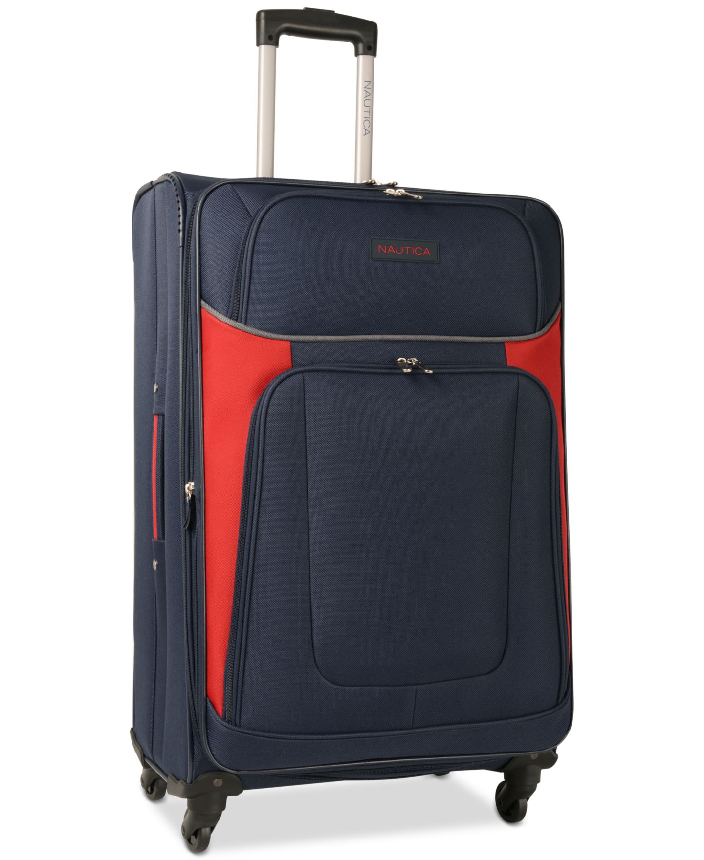 Чемоданы Nautica Oceanview 5-Piece Luggage Set, цвет: Тёмно-синий / Красный — фото 2