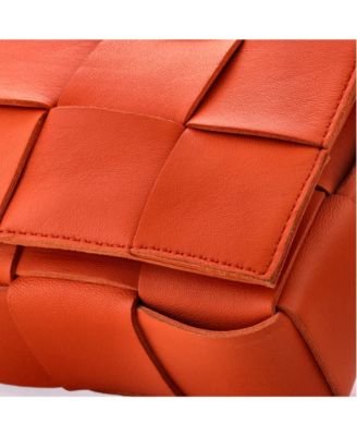 Small Cassette Crossbody Bag Maxi Intrecciato Leather