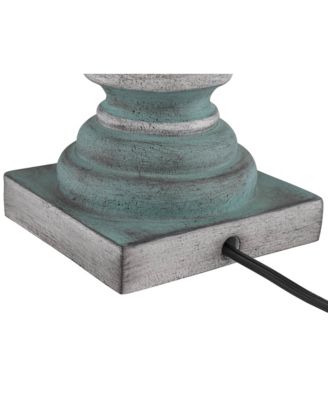 Patsy Rustic Farmhouse Table Lamps 26 1/2 High Set of 2 Washed Softback Drum Shade for Bedroom Living Room House Home