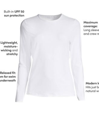 Women's SunShade UPF 50 Long Sleeve Rash Guard Swim Tee
