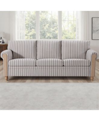 PU Cover Sofa with Birch Legs