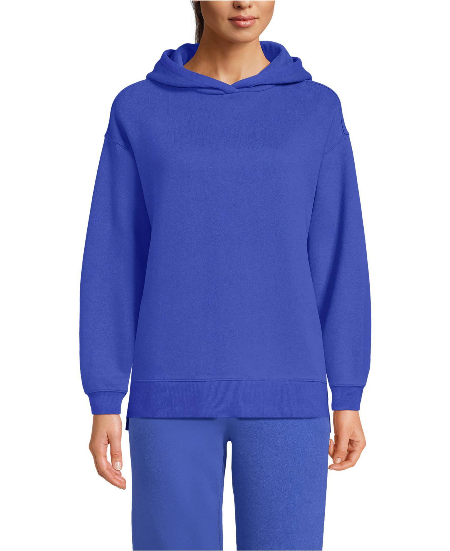 Women's Long Sleeve Serious Sweats Hooded Tunic Sweatshirt