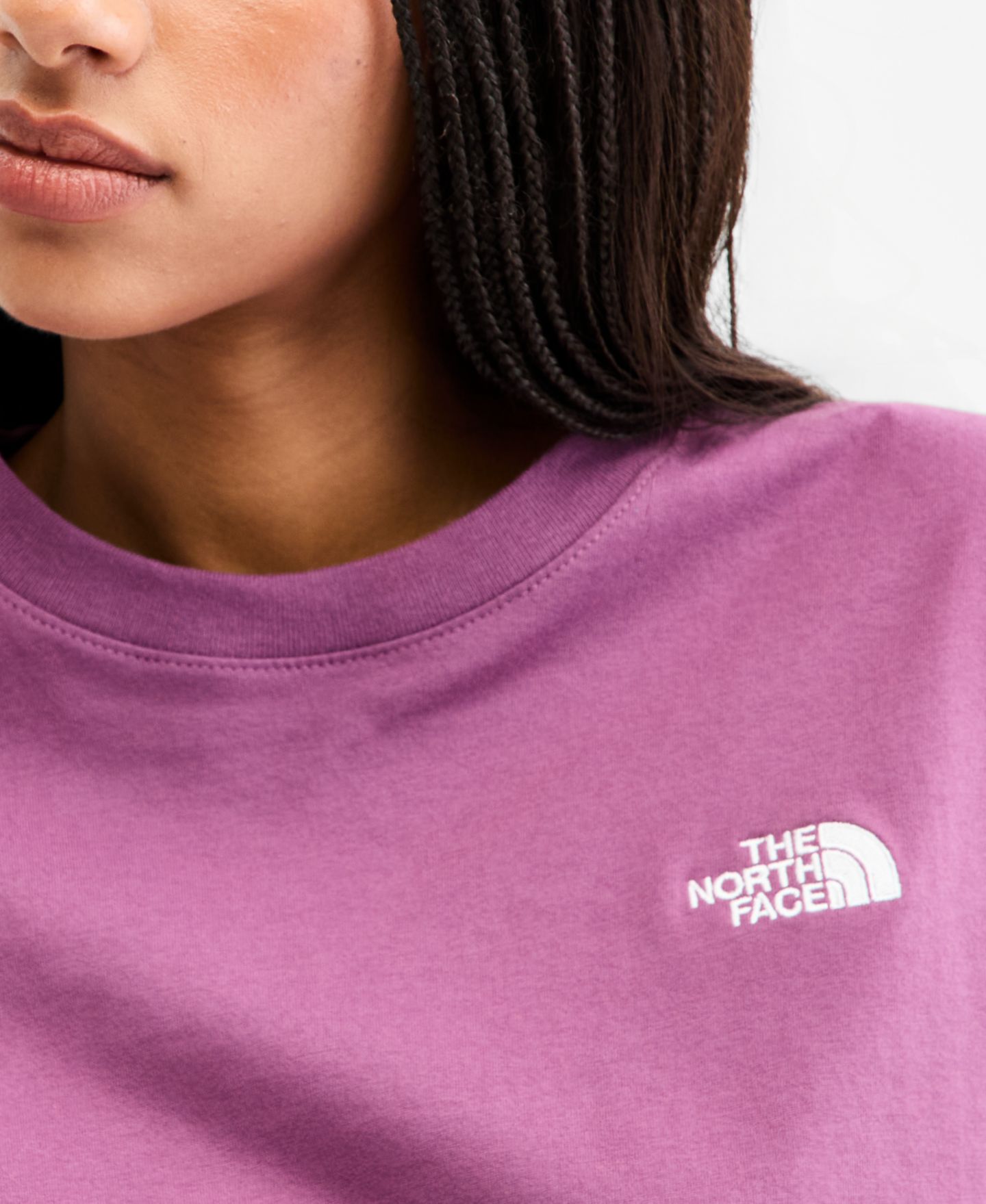 Женская футболка The North Face Evolution Simple Dome Cropped T-Shirt, цвет: Фиолетовый — фото 5