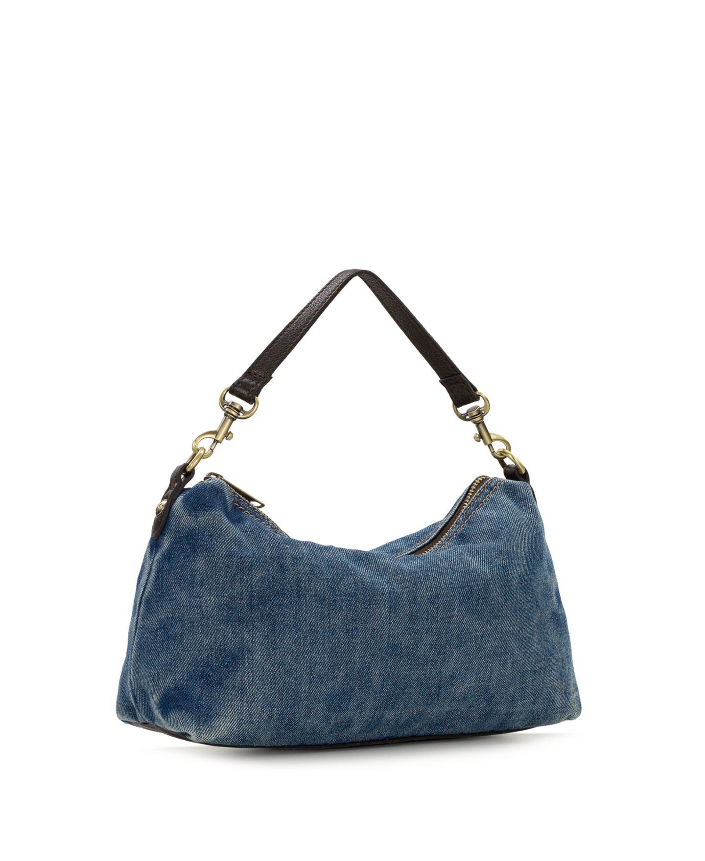 Женская сумка Patricia Nash Kolena Medium Denim Hobo Crossbody Handbag, цвет: Тёмный джинсовый — фото 6
