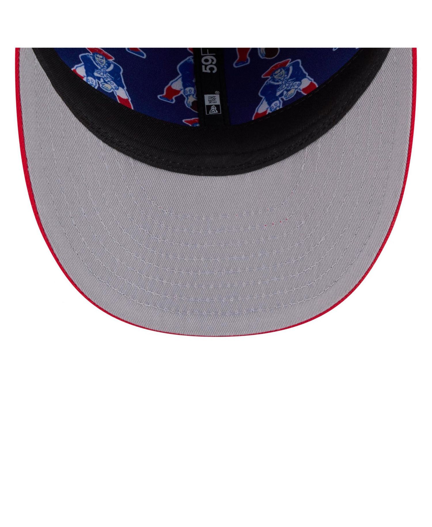Men's Navy/Red New England Patriots 2026 NFL Draft Pre-Curved 59FIFTY Fitted Hat