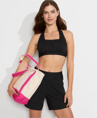 Women's Curvy Fit 5" Quick Dry Board Shorts Swim Shorts with Panty