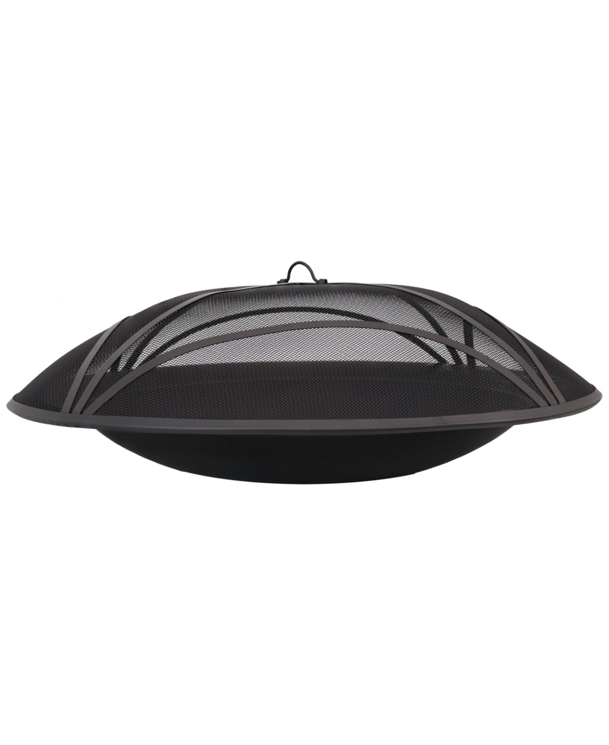 Outdoor Replacement Steel Fire Pit Bowl with Spark Screen