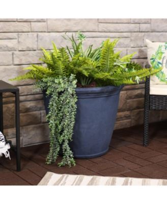 Indoor/Outdoor Patio, Garden, or Porch Weather-Resistant Double-Walled Anjelica Flower Pot Planter - 24"