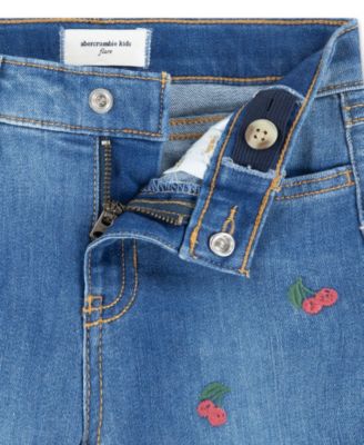 Toddler Girls' 2T-5T Cherry Print Flare Leg Jeans