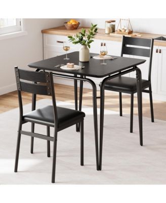 2 Person Space Saving Square Dining Table