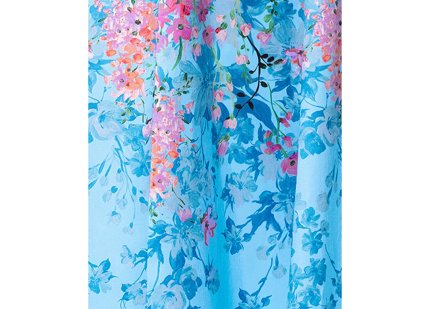 Petite Printed Strapless Ball Gown
