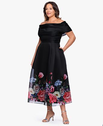 formal maxi dress floral Ava Presley 42208 Prom Dress - White Multi
