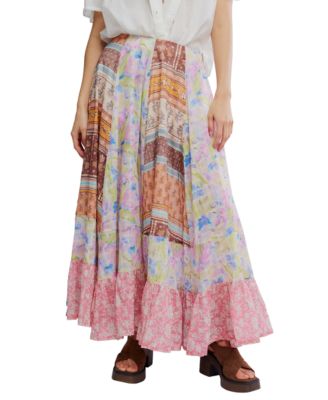 Women's Santa Eulalia Printed Pull-On Cotton Maxi Skirt