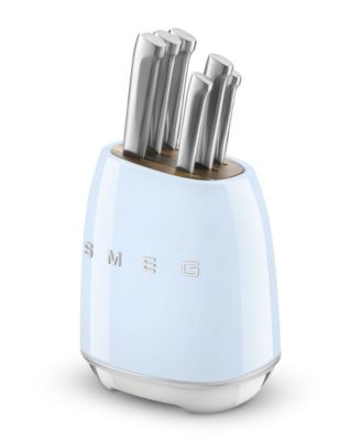 50's Retro Style Aesthetic 7-Pc. Knife Block Set