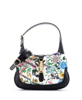 Small x Gucci The Hacker Project Jackie 1961 Hobo Flora Canvas