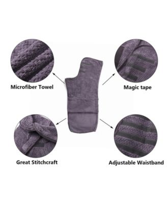 Aronkl Microfiber Super Absorbent Dog Drying Coat - Medium Grey 59$