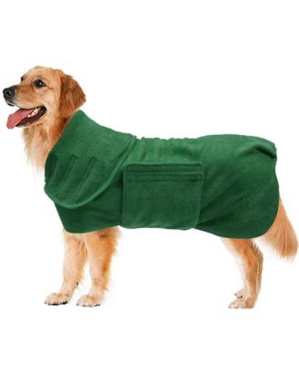 Aronkl Microfiber Super-Absorbent Dog Drying Coat - Medium Green 38$
