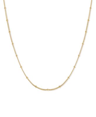 Ana Gold-Plated Small Ball Chain Necklace