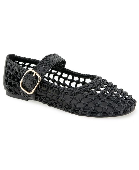 Женские балетки Kenneth Cole New York Tessa Woven Mary Jane Ballet Flats, цвет: Чёрный
