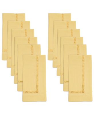 Stitched Border Decorative Napkins, Set of 12
