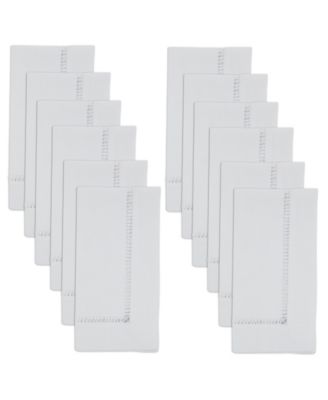Stitched Border Decorative Napkins, Set of 12