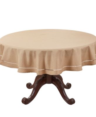 Solid Textured Tablecloth, 60" Round