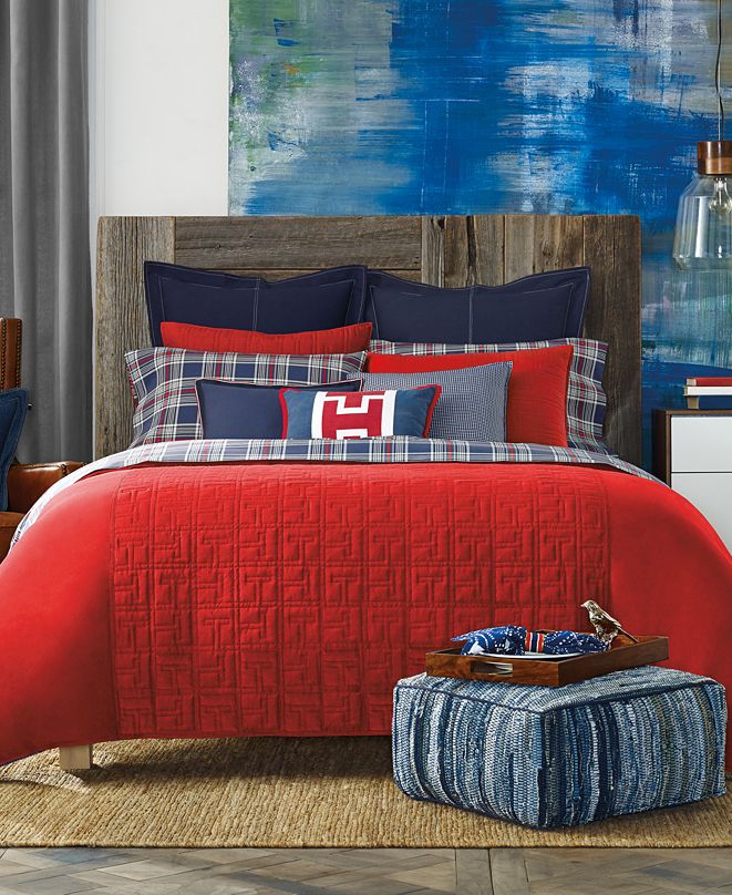 Tommy Hilfiger CLOSEOUT! Academy Red Twin Comforter & Reviews - Comforters - Bed & Bath - Macy&#39;s