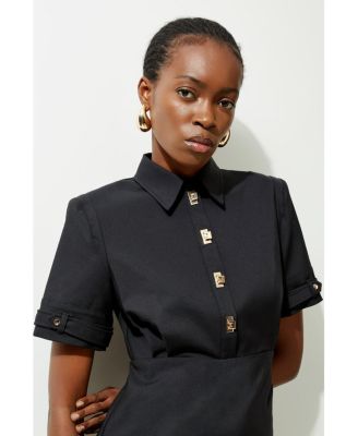 Women's Techno Shirt Dress With Hardware
