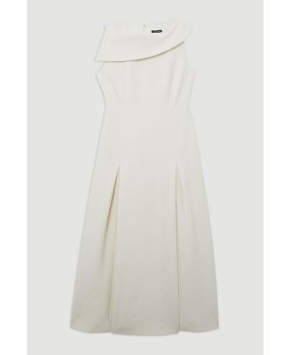 Women's Asymmetric Neck Tailored Dress