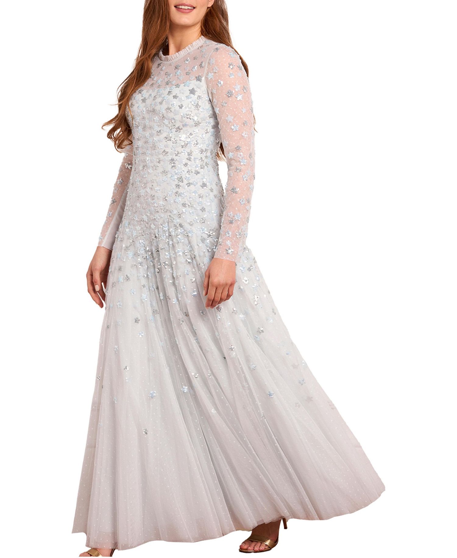 Women's Starry Nights Round Neck Gown