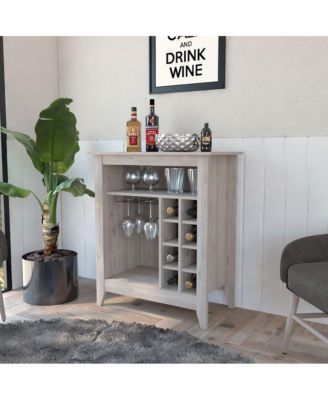 6-Bottle 1-Drawer 1-Shelf Bar Cabinet