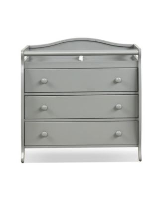 Baby Changing Table with 3 Storage Drawers and Safety Belt