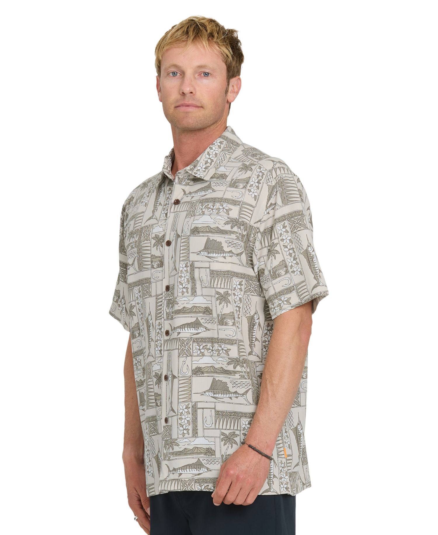 Quiksilver Men's Short-Sleeve East Cape Shirt