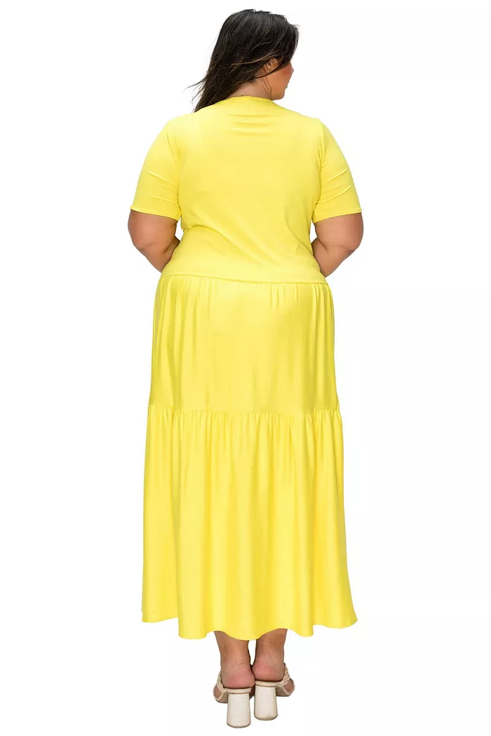 Women's Plus Size Jourdan Tiered Maxi Dress - thumbnail 9