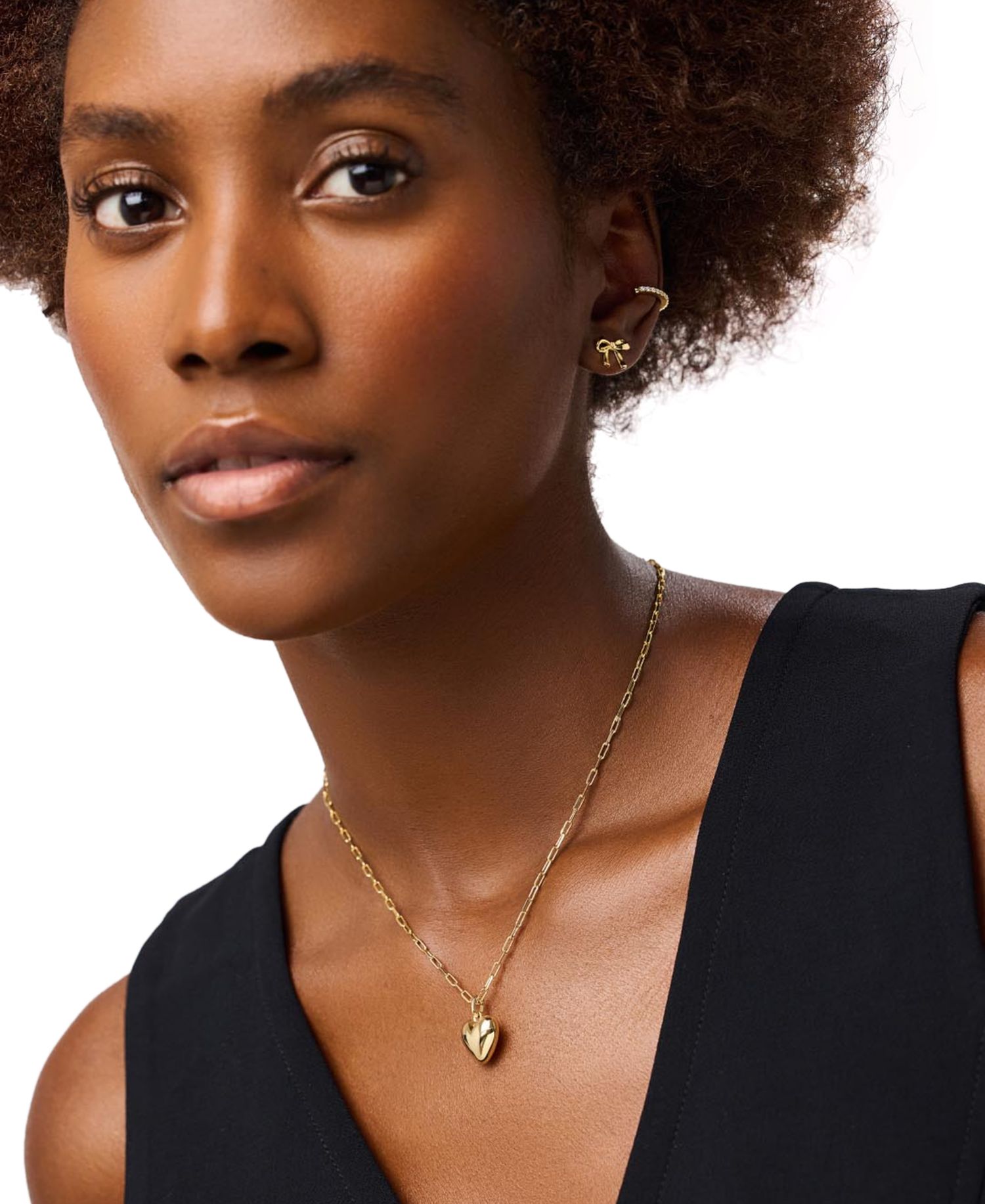 Tracy Gold-Plated Bow Earrings