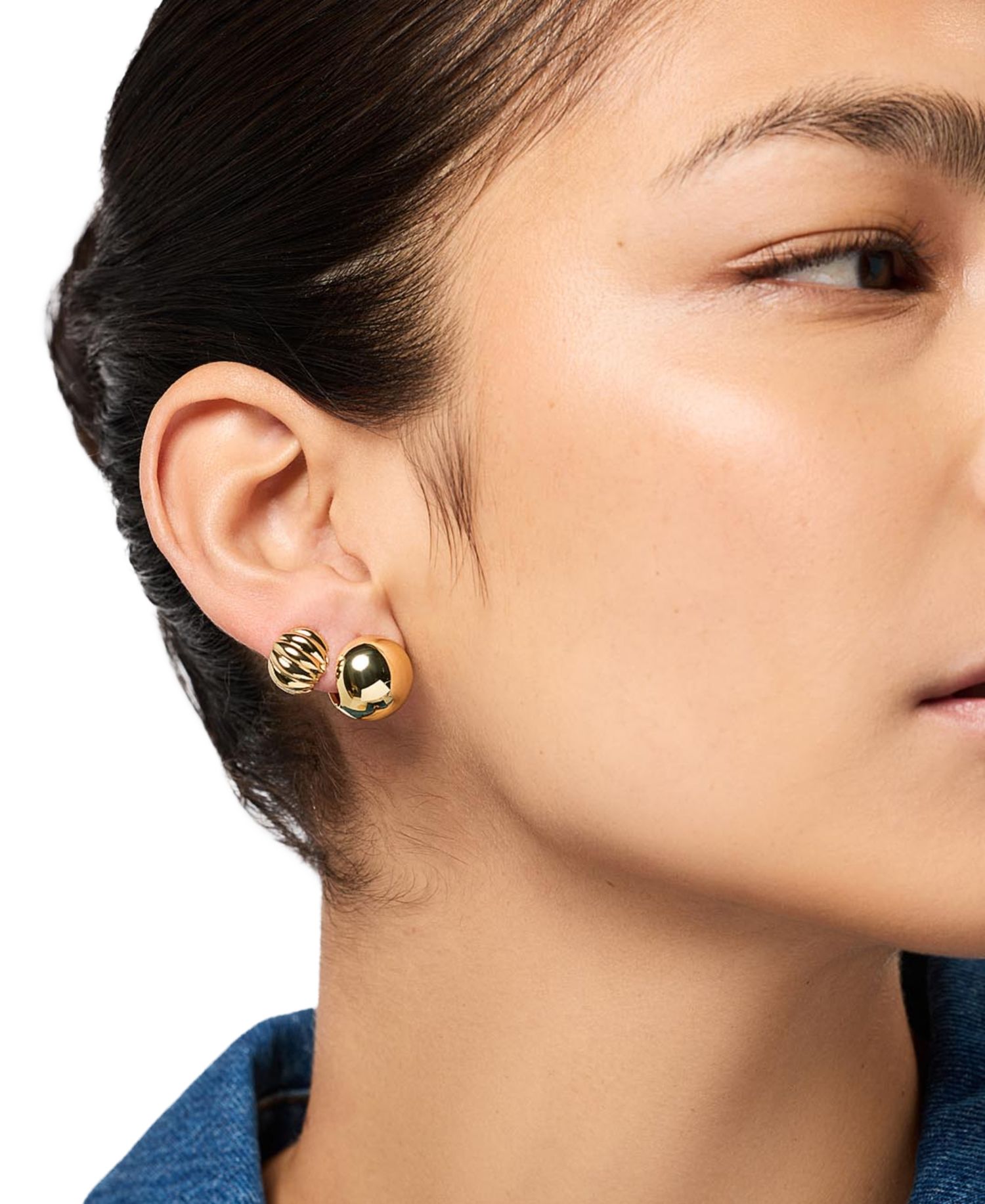 Colton Mini Gold-Plated Statement Earrings