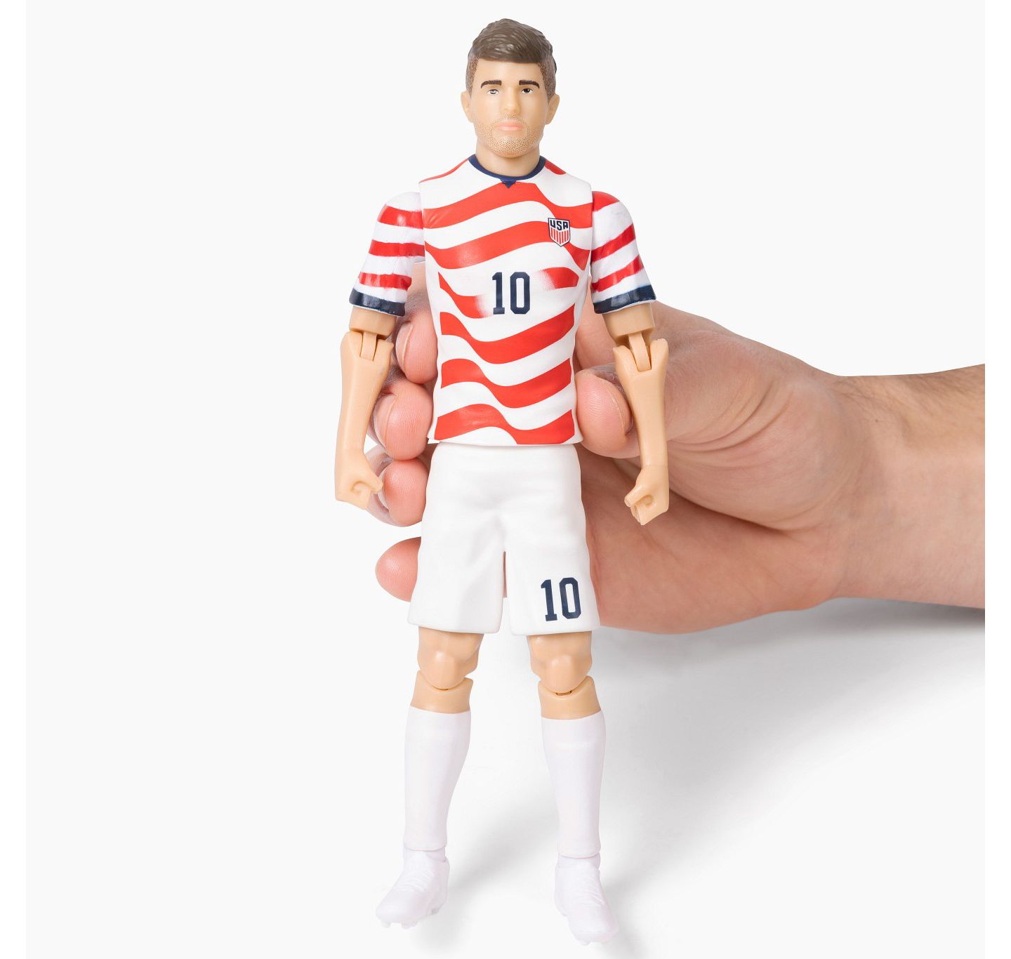 Детская фигурка Banbo Toys Christian Pulisic Usmnt 8" Articulated Collectible Action Figure, 14 Years & Up — фото 6