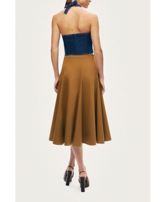 Women's Flared Midi Skirt