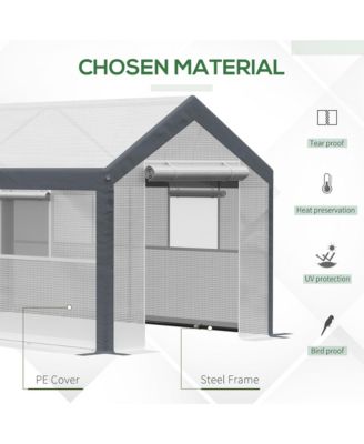 12' x 7' x 7' Outdoor Walk-In Tunnel house Garden Warm House