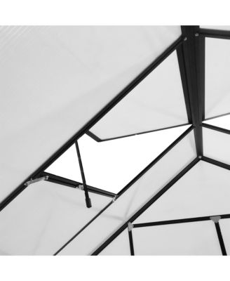 Walk-in Garden house Kit with Vent, Rain Gutter and Door