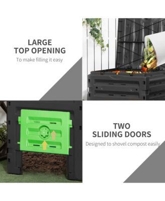 120 Gallon Compost Bin, Large Composter with 80 Vents,