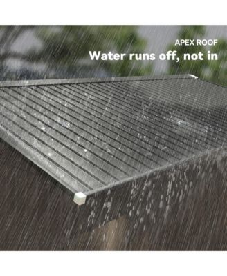 11' x 13' Storage Shed Garden Tool House w/ Vents Doors