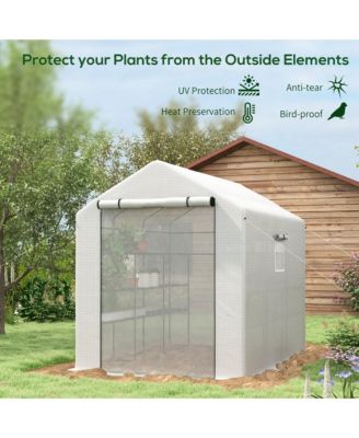 8' x 6' x 7' Portable Walk-in house with Shelf,