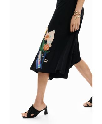 Women's Asymmetric floral dress