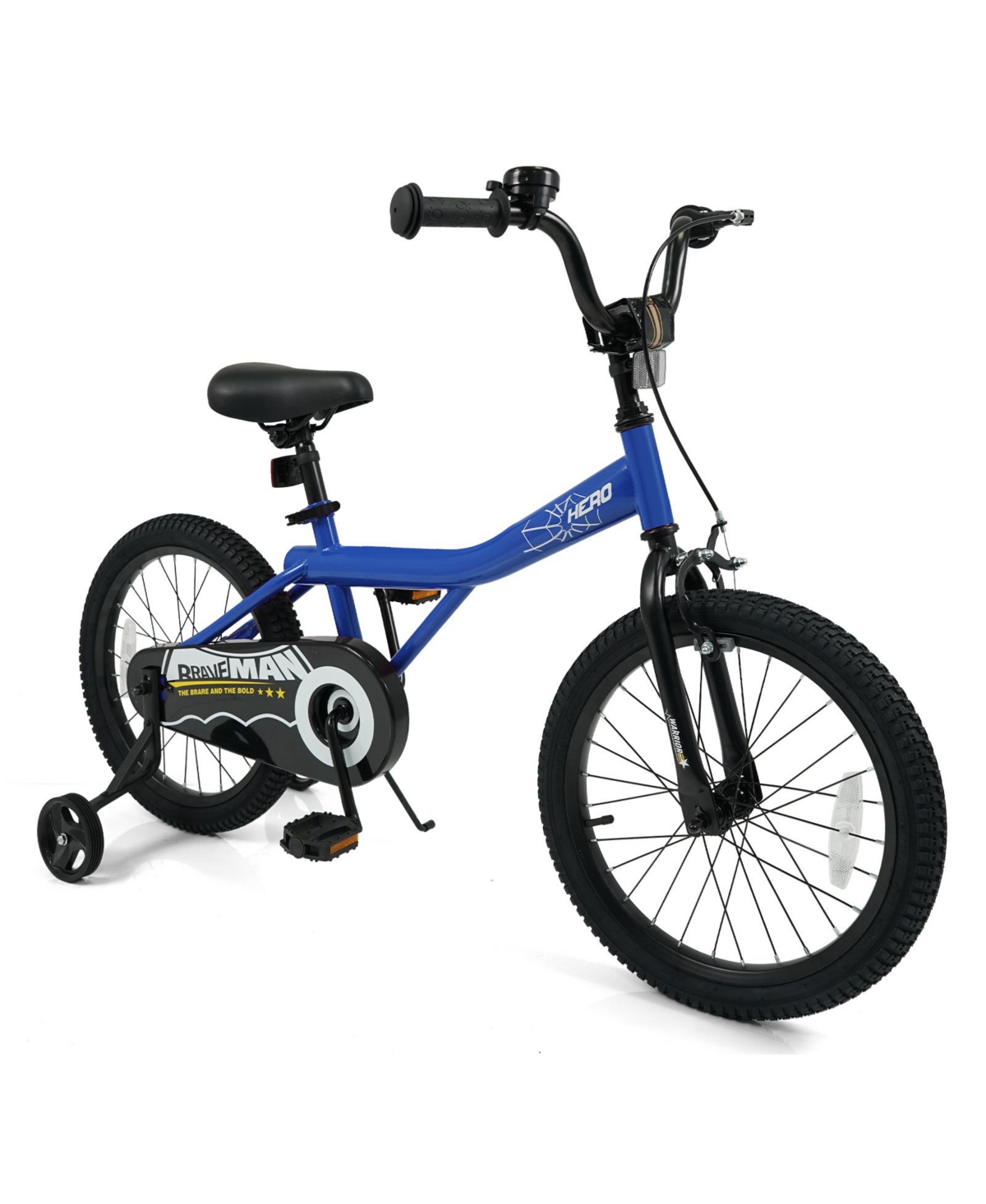 Slickblue Kids Adjustable Bike with Removable Training Wheels for Easy Learning
