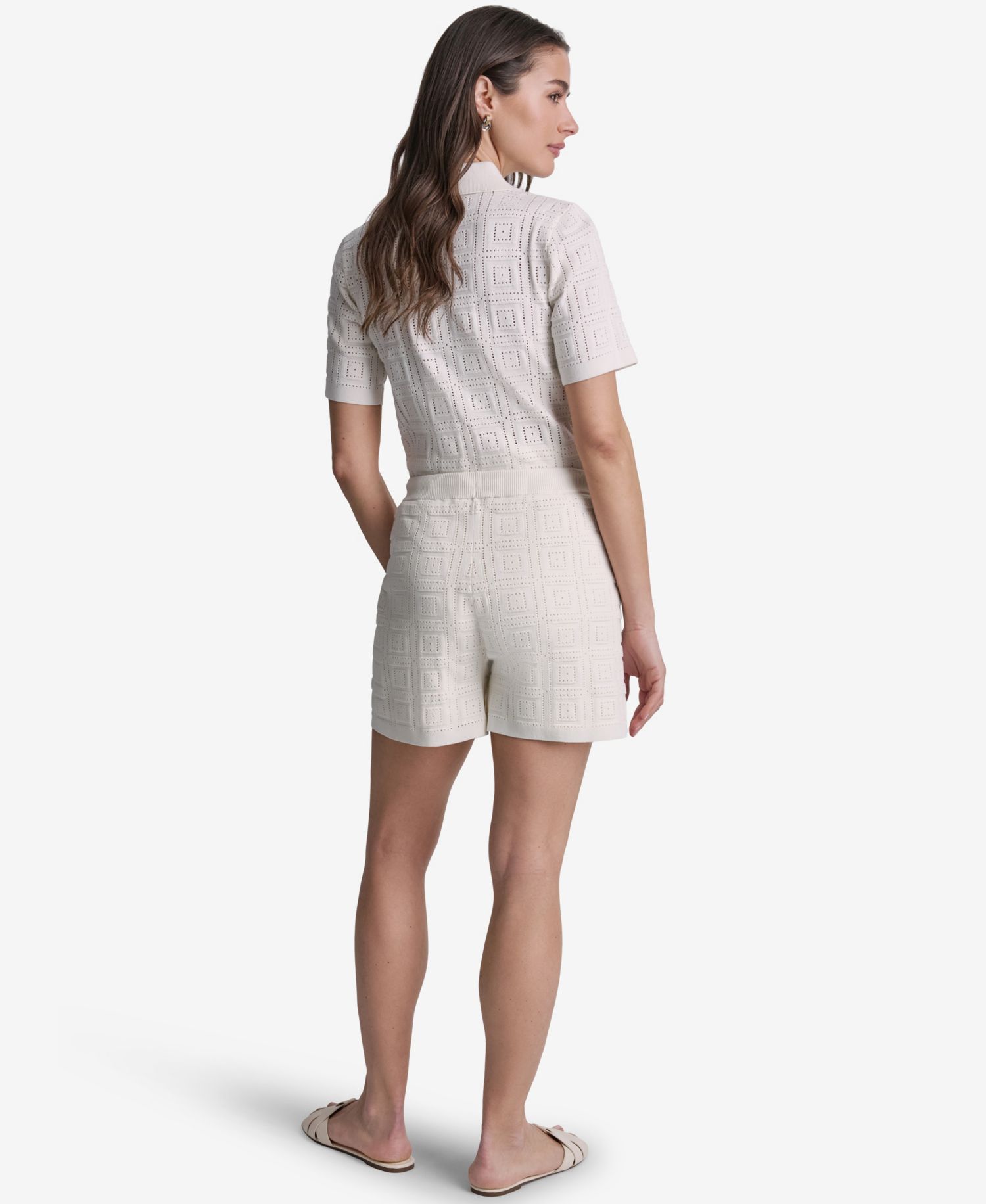 Women's Geometric Printed Pull-On Shorts