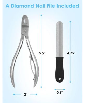 Professional Full Metal Dog Nail Clippers Heavy Duty Sharp for Large Dogs Cats Thick Nails with File