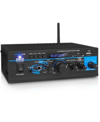 Mini Stereo Power Amplifier 2x40W with Bluetooth, USB and AUX Inputs