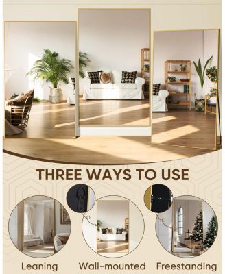 Full Length Mirror 76"x34" Oversized Floor Mirror