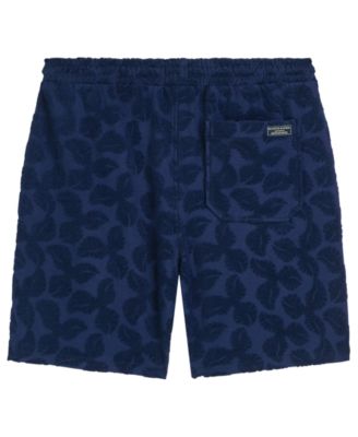 Men's Relaxed-Fit  French Terry Embroidered Bermuda Shorts